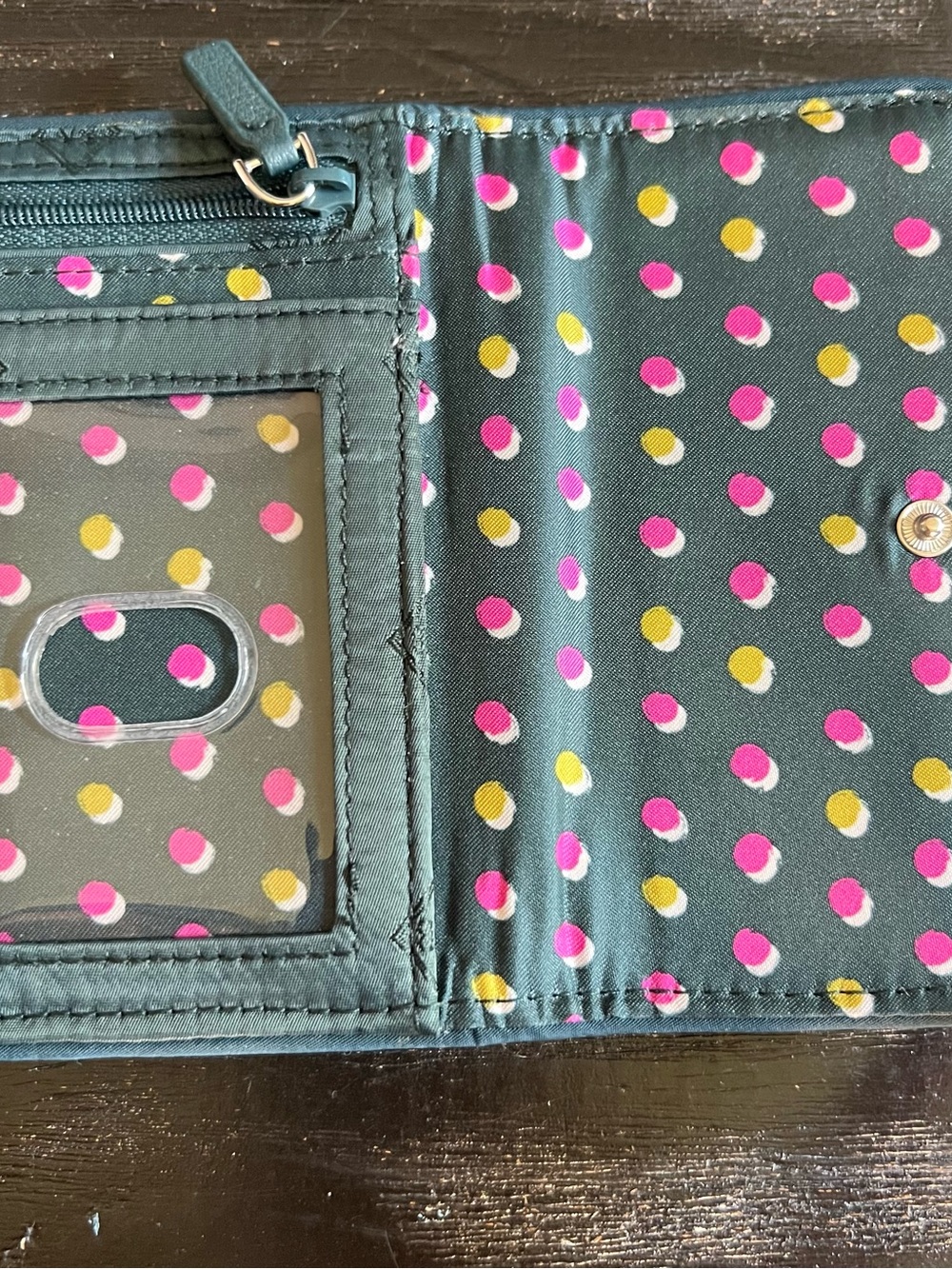 Vera Bradley trifold Floral Quilted Wallet RFID - Picture 3 of 12